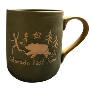 Colorado Fast Food Bear Green Coffee Mug Tea Cup